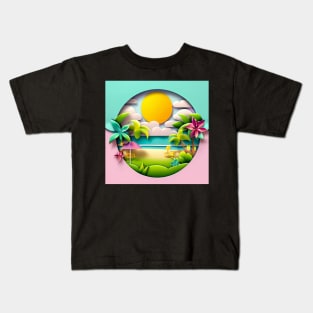 Summer Beach Kids T-Shirt